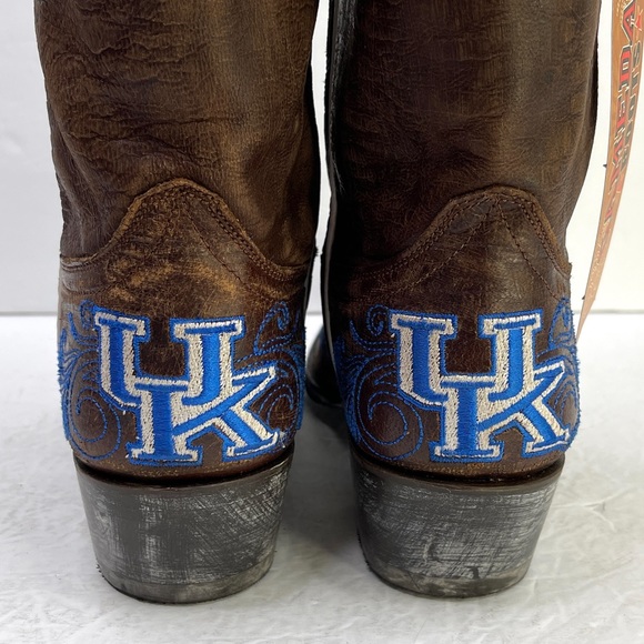 GAMEDAY BOOTS University Of Kentucky Wildcats NEW Embroidered Cowboy Boots - Picture 10 of 15